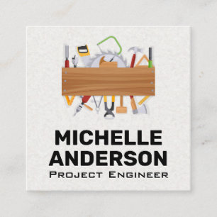 Hardware-Tools Quadratische Visitenkarte