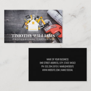 Hardware-Tools   Zuhause-Symbol   Blue Prints Visitenkarte