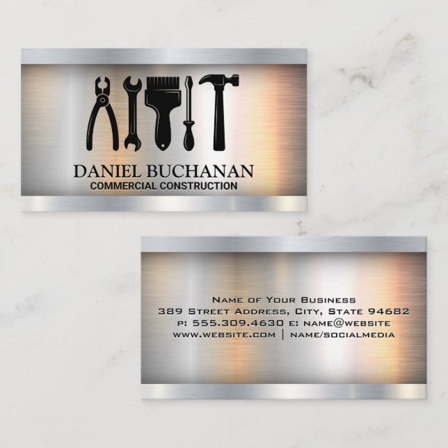 Hardware | Zimmereinrichtung Visitenkarte (Vorne/Hinten)