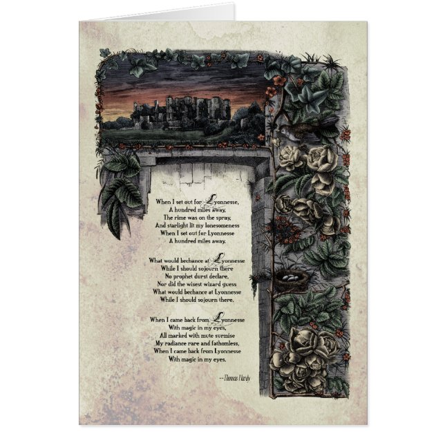 Hardy "Lyonnesse" Viktorianisch Art Card (Vorne)
