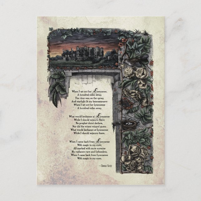Hardy "Lyonnesse" Viktorianische Postkarte (Vorderseite)
