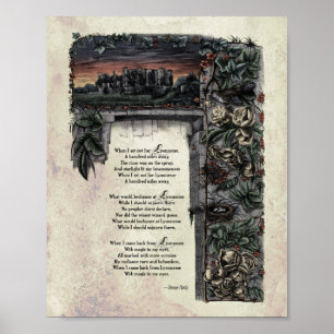 Hardy "Lyonnesse" viktorianisches Kunstgedicht 8x1 Poster