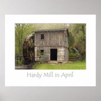 Hardy Mill im April Poster