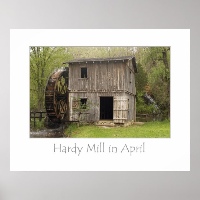 Hardy Mill im April Poster (Vorne)