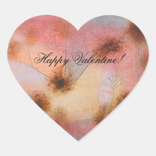 Hardy Pflanze , Paul Klee Herz-Aufkleber