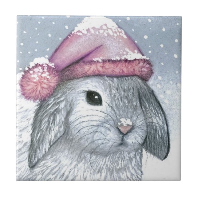 Hare 14 Rabbit Fliese (Vorderseite)