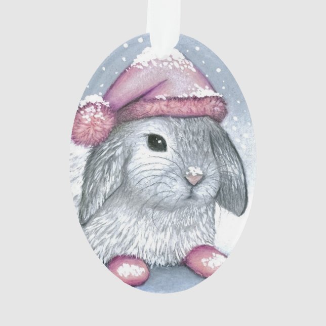 Hare 14 Rabbit Ornament (Rückseite)