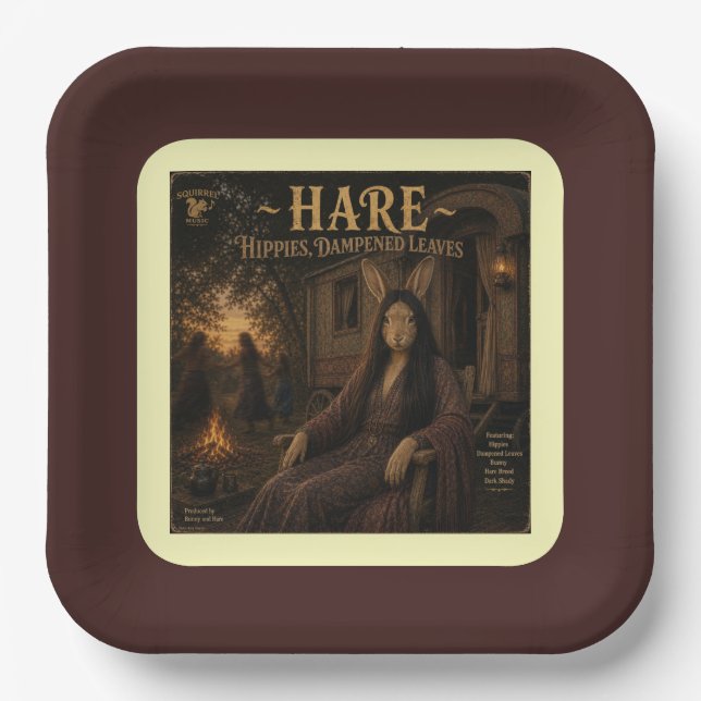 Hare Album: eine Parodie Pappteller (Vorderseite)