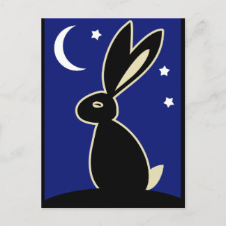 Hare at Twilight Postkarte