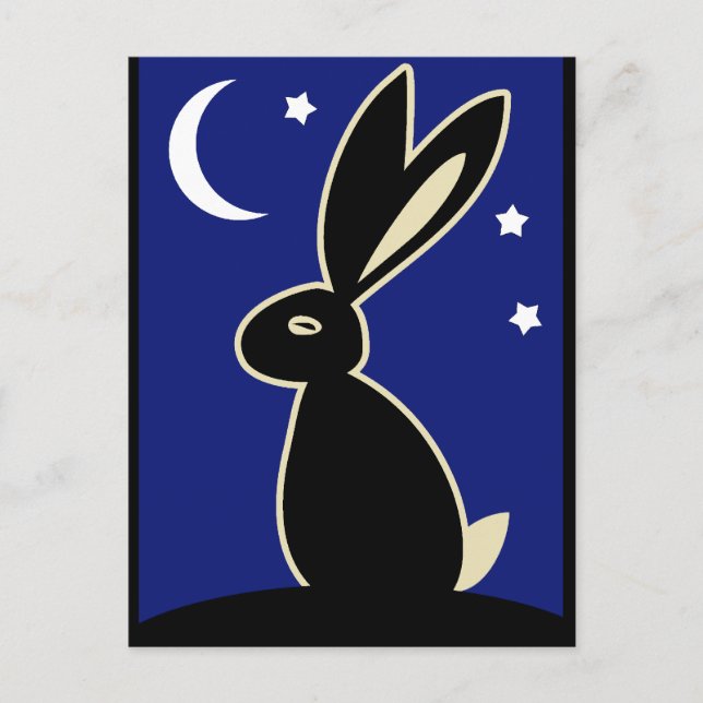 Hare at Twilight Postkarte (Vorderseite)