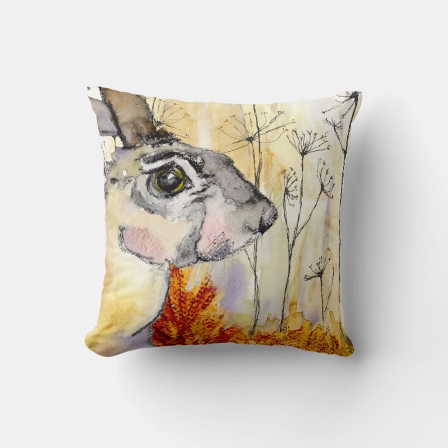 Hare cushion (a390) kissen (Vorderseite)