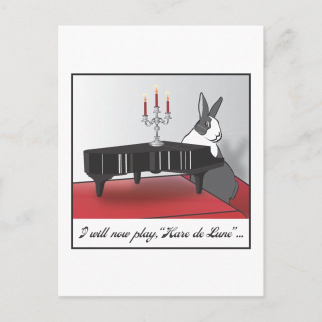 HARE DE LUNE POSTKARTE (Vorderseite)