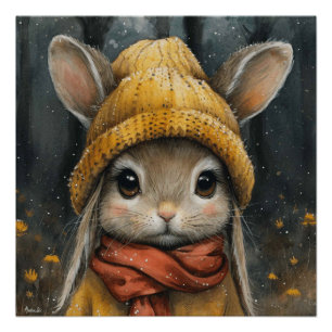 Hare Harmony: Ein bisschen Whimsy Bunny Poster