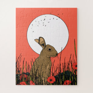 Hare in the Poppies Puzzle