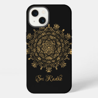 Hare Krishna Kunst - Shree Radhe Typografie iPhone 13 Hülle