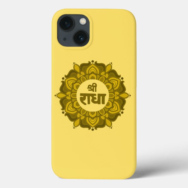 Hare Krishna - Sri Radhe - Radha Krishna mandala Case-Mate iPhone Hülle (Rückseite)