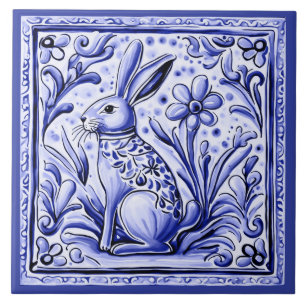 Hare Rabbit Mediterranes Sonnenvolk Fliese