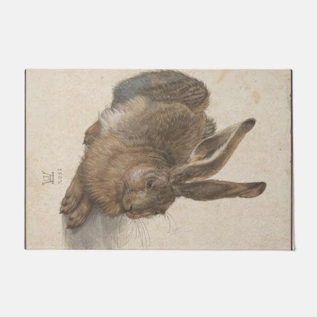 Hare (von Albrecht Dürer) Fußmatte (Vorderseite)