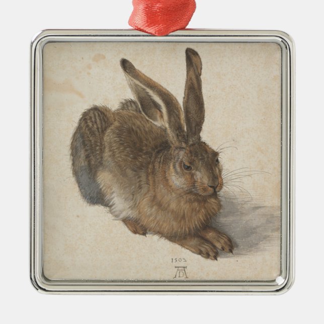 Hare (von Albrecht Dürer) Ornament Aus Metall (Vorne)