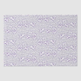 Hares Field Bunnies Kanbits Muster Weiße Violette Seidenpapier