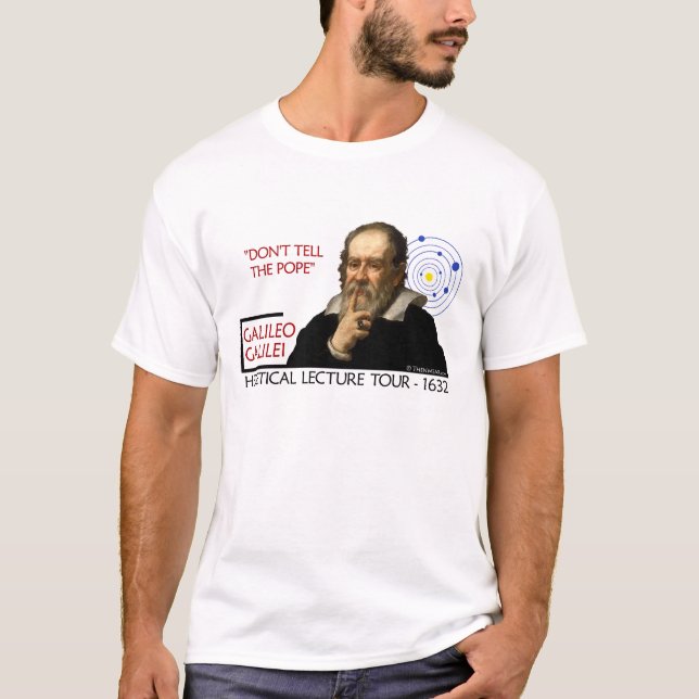 Häretische Vortragsreihe Galileo (das Licht der T-Shirt (Vorderseite)
