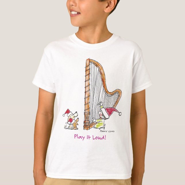 Harfe des WeihnachtenCH-004 T-Shirt (Vorderseite)