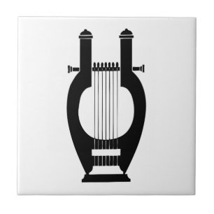 Harfe, griechisches Design Fliese
