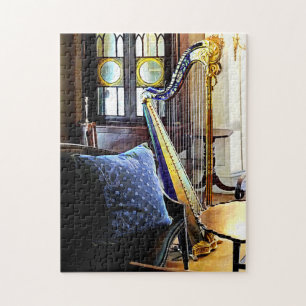 Harfe im Musiksaal Puzzle