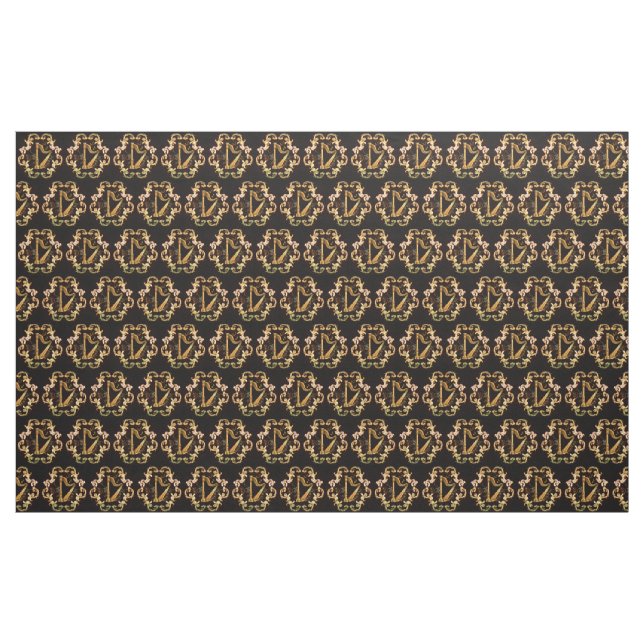 Harfe in der goldenen Farbe Stoff (Yard (91,4 cm))