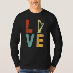 Harfe Liebe Funny Harp Player Harpist Orchester Re T-Shirt