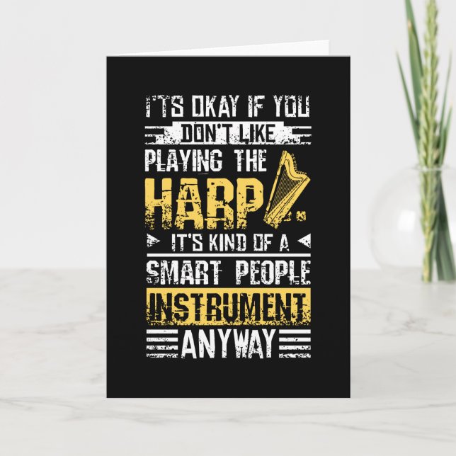 Harfe Smart People Karte (Vorderseite)