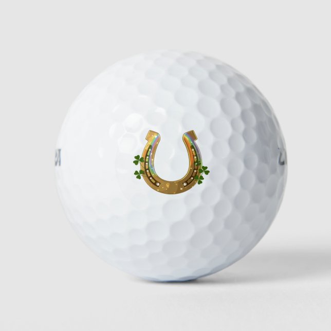 Harfe und Shamrocks Golfball (Vorderseite)