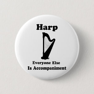 Harfen-Geschenk Button