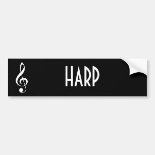Harfen-Musik-Autoaufkleber-Geschenk Autoaufkleber
