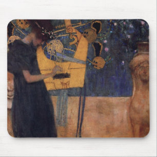 Harfen-Musik-Mausunterlage Gustav Kllimt Mousepad