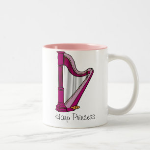 Harfen-Prinzessin Mug Zweifarbige Tasse
