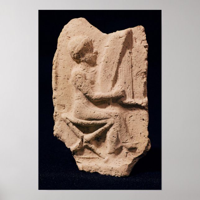 Harfenspieler, 1830-1600 vor Christus Poster (Vorne)