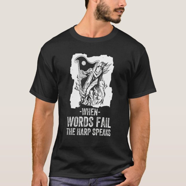 Harfenspieler T-Shirt (Vorderseite)