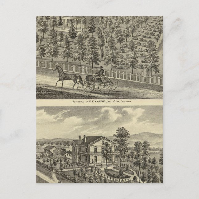 Hargis, Cheney Residenzen Postkarte (Vorderseite)