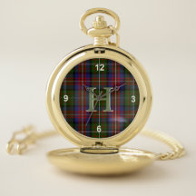 Hargis Tartan Kariert Pocket Watch