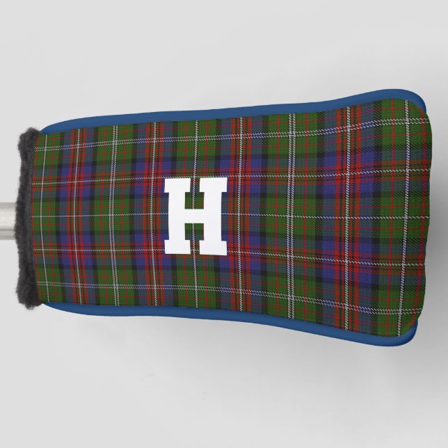 Hargis Tartan Karierte Mit Monogramm Putter Cover Golf Headcover (Vorderseite)
