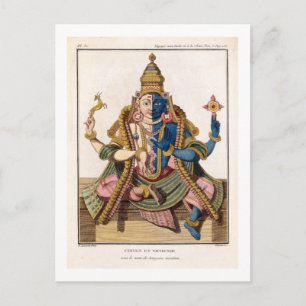 Hari-Hara von "Voyage aux Indes et a la Chine" b Postkarte