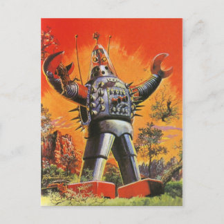 Hari Hari Vintag japanese Roboterpostkarte Postkarte