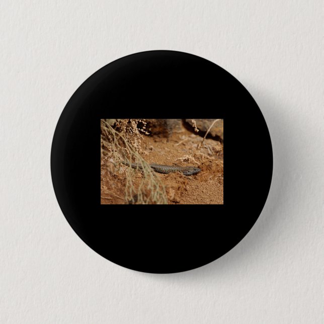 Haria Lizard Nature Lovers Fürteventura Sticker Button (Vorderseite)