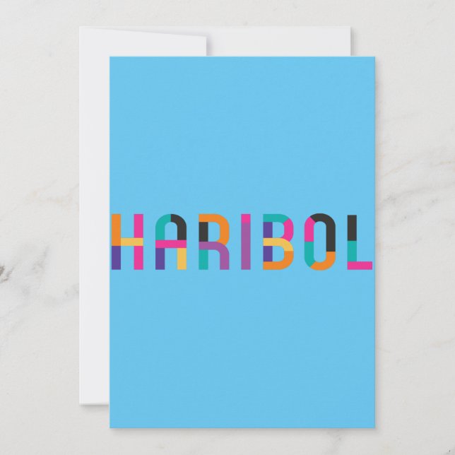  Haribol Nitai Gaur            Einladung (Vorderseite)