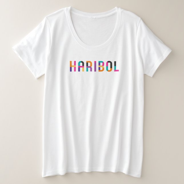  Haribol Nitai Gaur             Große Größe T-Shirt (Design vorne)