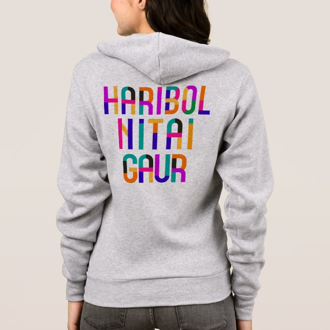 Haribol Nitai Gaur              Hoodie (Rückseite)