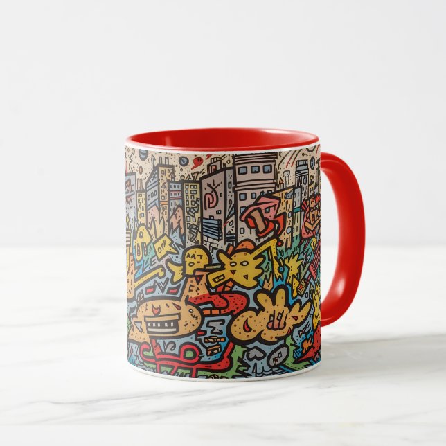 Haring City Tribute Tasse (VorderseiteRechts)
