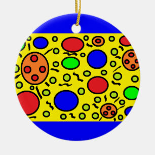Haring inspirierte Verzierung Keramikornament