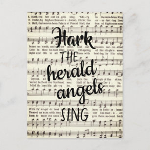 Hark, die Herald Angels Sing Postkarte